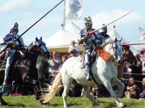 Richard III's Cavalry Charge at Bosworth Re-enactment 2013