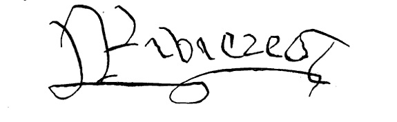 Signature of Anthony Woodville, Earl Rivers